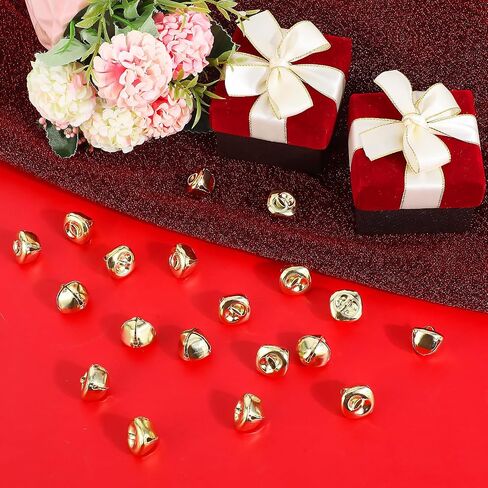 200 PCS Metal Crafts Bells Bells 0.5inch/12mm Bells Small Bells Silver Bells Christmas Discorative Bells Little Decoration Diy Christmas Festival Decorations in Saudi Arabia
