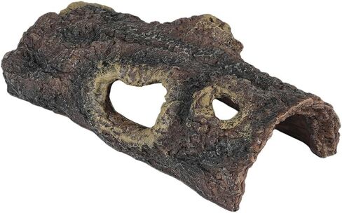 Reptile Hides Resin Hollow Tree Trunk Hideout – Reptile and Amphibians Caves. Premium Non-Toxic Decorative Resin for Terrariums. Ideal for Lizards,Snakes,Geckos,Frogs,Spiders,Scorpions... Large Size in Saudi Arabia