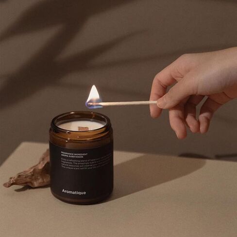 99pcs فتيل الخشب للشموع ، فتيل شمعة خشبية طبيعية مع فتيل الشمعة ، فتيل شمعة خشبية لا يدخن لشمعة DIY صنعت سميكة 5.1 × 0.51 بوصة in Kuwait