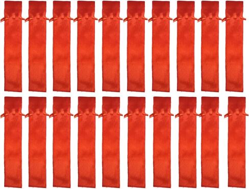 Indian Consigners Velvet Drawstring Pen Sleeve Covers, Pencil Holder Pen Case Soft Pouch Gift Bag, 20 Pcs (Red) in Kuwait