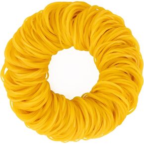 400PCS Yellow Rubber Bands - 2.5 Inch Small Elastic Rubber Bands for Money Office Supplies Good Elasticity Ideal for Home Office Cash Organization
