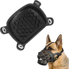 Slow Feeder Pad for Basket Dog Muzzle, Treat Slot for Positive Training Before Muzzling, Prevent Scavenging Licking Biting Chewing, Easy to Use and Clean