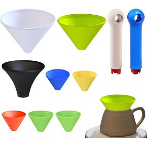 ORIISIN Pottery Rim Cone Shaper 4 Sizes, Pottery Tools for Fixing Rim, Pottery Shaping Cone Tool for Rounding Pots and Attaching Handles, Ceramic Rim Shaper