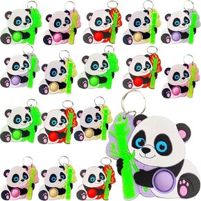 24 Packs Bulk Mini Panda fidgets Toys for Kids Children Classroom Students Gifts Prize from Teacher,Panda Animal Birthday Party Favors
