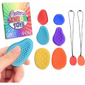 ألعاب Fidget Toys الحسية للأطفال الذين يعانون من مرض التوحد 6 حزمة محذوفة القلق الناعم للقلق الحجري عناصر للأطفال - تململ ألعاب الإجهاد للطلاب فصول الفصول الدراسية جوائز الحسية - ألعاب Small for Kids