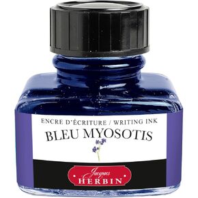 Herbin HB13015 الحبر التقليدي (لأقلام النافورة ، الأقلام الزجاجية ، والأقلام الخاطئة) ، 1.0 Fl Oz (30 مل) ، "منسي العشب الأزرق" المصنوع في فرنسا