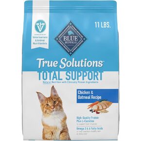 Blue Buffalo True Solutions Total Support Natural Dry Cat Food for Adult Cats, Chicken, 11-lb. Bag
