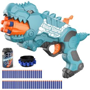 Dinosquad Dinosaur Blasters لعبة للأطفال الصغار ، Dino Soft Bullet Toy Toy Outsid