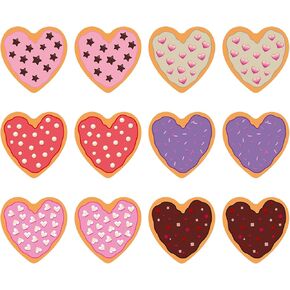 Valentine Candy Heart Stickers 480Pcs Valentines Day Stickers for Kids, Valentines Stickers Heart Dessert Stickers 1.5 Inch Heart Shaped Stickers for Envelope Seal, Valentines Day Decorations