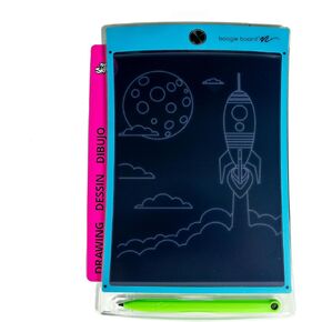 Boogie Board Travel Magic Sketch Colorburst Drawing Pad, Green Stylus, 3 Double-Sided Templates for Drawing, Writing, and Tracing, Ages 4+ - Blue Bezel