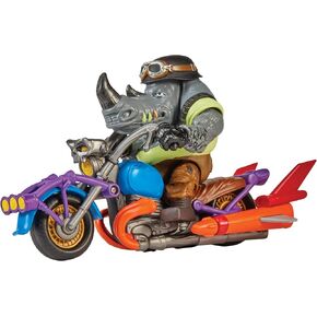 Teenage Mutant Ninja Turtles: Mutant Mayhem Chopper Cycle with Exclusive Rocksteady Figure by Playmates Toys