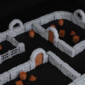 50-Piece Modular Terrain Set for DND & Pathfinder RPG Tabletop Gaming