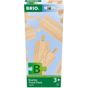 Brio World - 36099 Starter Track Pack | تم تعيين مسار قطار خشبي من 12 قطعة للأطفال الذين تتراوح أعمارهم بين 3 سنوات