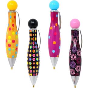 Honbay 4PCS Diamond Painting Drill Pens 5D Diamond Painting Tools Cute Rhinestone Pickers for Diamond Painting Craft or Nail Art DIY Decoration (4 Color)