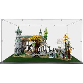 Acrylic Display Case Compatible for Lego Rivendell #10316, Dustproof Display Case (Case Only) (Lego Sets are NOT Included)