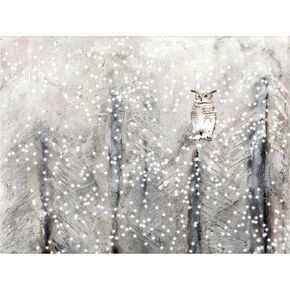 Trademark Fine Art 'Snowy Habitat I' Canvas Art by Alicia Ludwig 24x32