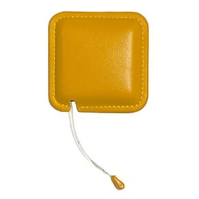 Tape Measure for Body Measuring, 79Inch/2Meters Retractable Measuring Tape for Body Fabric Sewing,Measurements Dual Sided (Square,1 Pack) (Yellow)