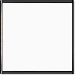 U Brands PINIT Magnetic Dry-Erase Board, 36 X 36 Inches, Black Aluminum Frame