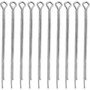 20PCS Metal Wick Holder Clip Multi-Functional Candle Cotton Wick Holder One Word Hairpin Wick Iron Clip Used for Making Small Medium Large Candle Round Square DIY Candle Accessories