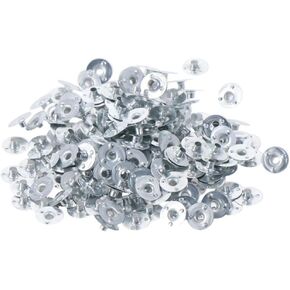 800Pcs Candle Wick Tabs 0.5inch Silver Wick Base Metal Candle Wick Sustainer Tabs Accessories for Candle Making DIY Handmade Craft Decorations