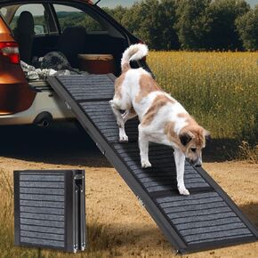 Dog Ramp for Large Dogs - 67" Folding Pet Ramp with Non-Slip Rug Surface, Portable Dog Car Ramp for Small to Large Dogs up to 200 LBS Easy Access to Cars, SUVs & Trucks