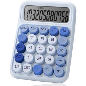 Mr. Pen- Mechanical Switch Calculator, 12 Digits Large LCD Display, Sky Blue Calculator Big Buttons, Mechanical Calculator, Calculators Desktop Calculator, Cute Calculator, Aesthetic Calculator