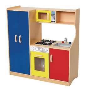 Excellerations Bright & Stylish Imaginative Modern Pretend Play Kitchen Set for Classroom or Home School