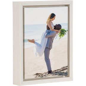 Kate and Laurel Custom Printed Canvas Wall Art ، 8x10 White ، Sylvie Personal Canvas طباعة مع صورك لغرفة النوم أو معرض غرفة المعيشة | مطبوعة ويد في الولايات المتحدة in Kuwait