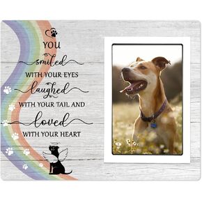 SteadStyle Pet Memorial Picture Frame - Sympathy Gift for Loss of Dog - in Memory of Pet, Paw Prints Photo Frames 4x6 for Loss of Dog Cat Remembrance Gifts for Pet Lovers…
