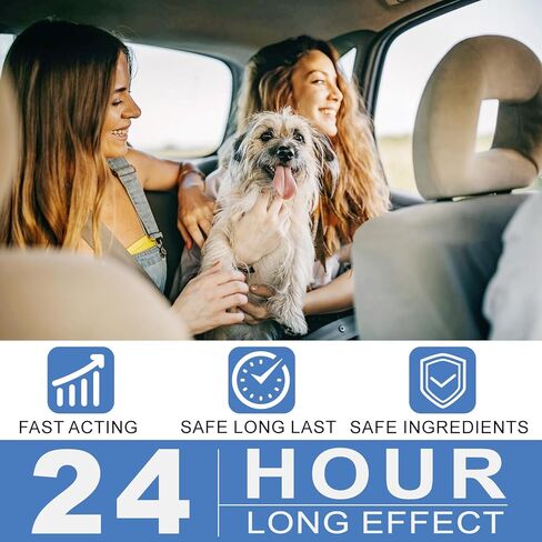 Anti Car Sickness for Dogs, 20 Tablets, Dog Motion Sickness Medicine to Relieve Nausea, Vomiting, Drooling, Working Quickly Motion Sickness for Dogs, Effective for About 24 Hours in Kuwait