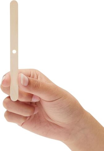 إبداعات مشرقة حاملي الفتيل الخشبي لصنع الشموع ، أداة توسيط الضابط (4.4 بوصة ، 250 حزمة) in Kuwait