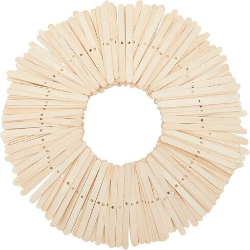 إبداعات مشرقة حاملي الفتيل الخشبي لصنع الشموع ، أداة توسيط الضابط (4.4 بوصة ، 250 حزمة) in Kuwait