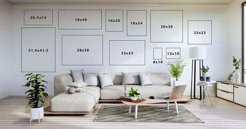 Kate and Laurel Custom Printed Canvas Wall Art ، 8x10 White ، Sylvie Personal Canvas طباعة مع صورك لغرفة النوم أو معرض غرفة المعيشة | مطبوعة ويد في الولايات المتحدة in Kuwait