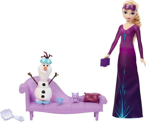 Mattel Disney Princess Dolls, Elsa Posable Fashion Doll with Signature Clothing and Accessories, Disney's Frozen Movie Toys in Saudi Arabia
