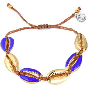 KELITCH Silver Sea Shell Bracelet Handmade Boho Cowry Beads Charm Bracelets Women Beach Jewelry