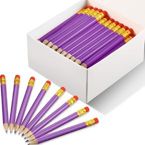 Outus 72 Pieces Golf Pencils Half Pencils with Eraser Mini Bulk Short #2 HB Pre Sharpened for Bridal Shower Wedding Office(Dark Green)