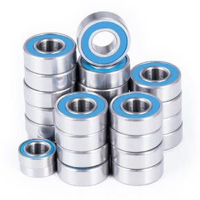 26pcs/Set Rubber Sealed Premium Steel Bearing Kit for Tamiya TL-01, WR-01, & GF-01 Upgrade Parts