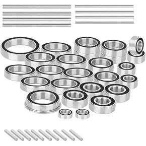 Sealed Bearings Kit RC Upgrade Parts for 1/10 Kraton 4S BLX (V1,V2),Outcast 4S BLX(V1,V2).Bearings Kit Hops Up.Black.