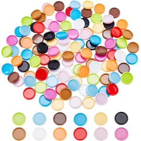 CRASPIRE 12 Colors Expansion Discs 120pcs Plastic Book Discbound Binding Discs 0.6inch Loose Leaf Ring Round Binding Ring Discs Office Book Rings for Notebooks Planners Add Extra Pages Artwork