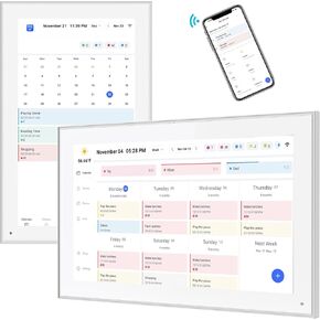 15.6 Inch Smart Digital Calendar & Chore Chart - 1920x1080 IPS Touch Screen Display, Wall & Desk Family Planner, Sync Schedules & Share Moments via App from Anywhere