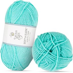 Yarn Bee Medium Yarn for Crocheting & Knitting Soft Yarn Skein 100% Low Pill Acrylic 232 Yards