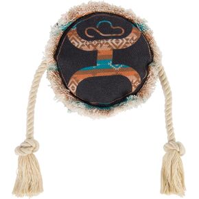 HOOEY Canvas Fetch and Retrieve Dog Toys, Roundup Rope Toy (Aztec Dirty)