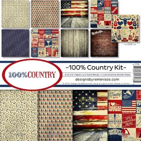 Reminisce 100% Country Scrapbook Collection Kit Paper Crafts