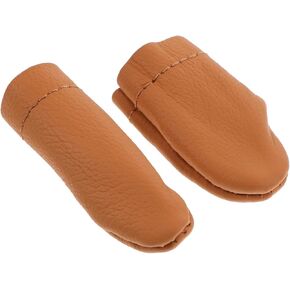 SEWOART 2pcs Protectors Sewing Needles Needle Leather Thimbles for Hand Quilting Thumb Protector Needle Felting Copper Mini Bells Sewing Thimble Knitting Wool Felt Metal