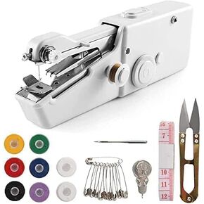 Handheld Sewing Machine Portable Mini Sewing Machine for Beginner Adult Electric Handy Sewing Machine for Quick Stitching
