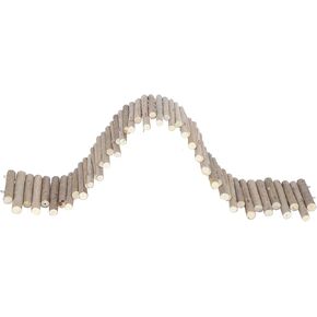 السياج الخشبي الهامستر ، سلم تسلق الهامستر المرن ، جسر معلق الفئران القابل للانحناء ، إكسسوارات قفص الهامستر ، تسلق الهامستر/الجيربيل/الفئران/الخنازير/الزواحف (50 سم) in Kuwait