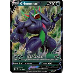 Grimmsnarl V - 114/189 - Ultra Rare Sword & Shield Darkness Ablaze Singles