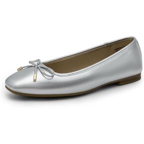 DREAM PAIRS Women's Flats, Square Toe Ballet Flats, Comfortable Casual Ballerina Flat Dress Shoes with Bow, Suitable for Dressy Business Casual Work Office in Saudi Arabia
