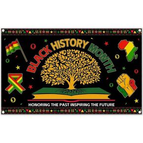 72x43inch Black History Month Backdrop Honoring The Past Inspiring The Future Photography Background African American Festival Classroom Decorations Photo Booth Banner