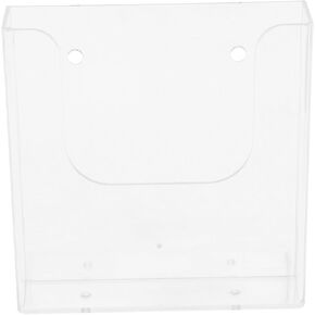 EXCEART Transparent Wall Mounted File Rack Document Organizer for Office Pamphlet and Brochure Stand Space Saving File Holder for Folders and Literature Display Clear Design Easy Installation